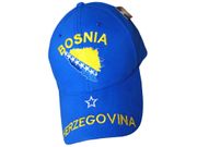 BOSNIA & HERZEGOVINA BLUE WITH WORD ON BRIM EMBOIDERED HAT CAP .. FIFA SOCCER WORLD CUP .. NEW