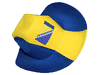 *** SOLD OUT*** BOSNIA & HERZEGOVINA COUNTRY FLAG COWBOY STYLE HAT CAP .. FIFA SOCCER WORLD CUP .. NEW
