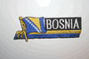 BOSNIA NEW COUNTRY FLAG WORD IRON-ON PATCH CREST BADGE .. 