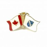 BOSNIA OLD / CANADA COUNTRY FLAG SMALL METAL FRIENDSHIP LAPEL PIN BADGE .. NEW