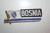 BOSNIA OLD COUNRY FLAG WORD IRON-ON PATCH CREST BADGE .. NEW