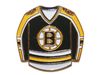 BOSTON BRUINS BLACK NHL HOCKEY JERSEY LAPEL PIN BADGE .. NEW