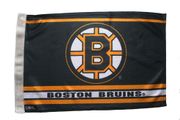 BOSTON BRUINS NHL LOGO 12" X 18" INCHES HIGH QUALITY FLAG WITH SLEAVE WITHOUT STICK .. NEW