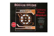 BOSTON BRUINS NHL LOGO LUXURY PLUSH BLANKET BEDSPREAD ... SIZE : 200 X 240 CM ( 78.7"X 94.5" INCHES) HIGH QUALITY .. 100% POLYESTER.