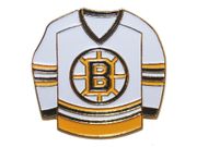 BOSTON BRUINS WHITE NHL HOCKEY JERSEY LAPEL PIN BADGE .. NEW