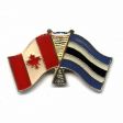 BOTSWANA / CANADA COUNTRY SMALL METAL FRIENDSHIP LAPEL PIN BADGE .. NEW