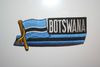 BOTSWANA COUNTRY FLAG WORD IRON-ON PATCH CREST BADGE . .NEW