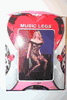 BOW LACE CROTCHLESS OFF SHOULDER WITH RUFFLE  BODYSTOCKING 100-175 LBS BY MUSIC LEGS .. NEW IN PACKAGE