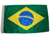 BRASIL BRAZIL 12" X 18" INCHES COUNTRY HIGH QUALITY FLAG WITH SLEAVE WITHOUT STICK .. FIFA SOCCER WORLD CUP .. NEW