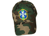 BRASIL BRAZIL CBF LOGO CAMOUFLAGE HAT CAP .. FIFA SOCCER WORLD CUP .. NEW