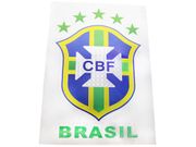 BRASIL BRAZIL CBF LOGO FIFA SOCCER WORLD CUP 8 1/4" X 11 1/2" INCHES X-LARGE STICKER .. HIGH QUALITY .. NEW