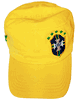 BRASIL BRAZIL CBF LOGO YELLOW FIFA SOCCER WORLD CUP MILITARY HAT CAP .. NEW