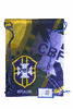 BRASIL BRAZIL COLORED CBF LOGO DRAWSTRING KNAPSACK BAG .. 13" X 17" INCHES .. HIGH QUALITY .. NEW