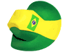 *** SOLD OUT ***BRASIL BRAZIL COUNTRY FLAG COWBOY STYLE HAT CAP .. FIFA SOCCER WORLD CUP .. NEW