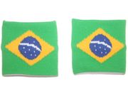 BRASIL BRAZIL COUNTRY FLAG WRISTBAND SWEATBAND .. FIFA SOCCER WORLD CUP .. GREAT QUALITY .. NEW