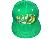 BRASIL BRAZIL GREEN COUNTRY FLAG SNAPBACK HIP HOP HAT CAP .. FIFA SOCCER WORLD CUP .. NEW