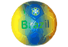 BRASIL BRAZIL YELLOW BLUE CBF LOGO FIFA SOCCER WORLD CUP SOCCER BALL .. SIZE 5 .. NEW