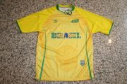 ***SOLD OUT ***BRASIL COUNTRY FLAG DESIGN FIFA WORLD CUP SOCCER FOOTBALL JERSEY SHIRT TOP BY DRAKO ...ONE SIZE . .NEW
