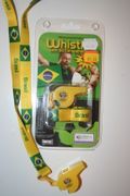 BRASIL COUNTRY FLAG FIFA WORLD CUP WHISTLE BOTTLE OPENER WITH LANYARD ... NEW