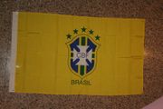 BRASIL FIFA WORLD CUP 3' X 5' LARGE 5 STAR FIFA WORLD CUP FLAG BANNER .. BRAZIL ..NEW