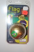 BRASIL FIFA WORLD CUP OFFICIAL MERCHANDISE COUNTRY FLAG IN A BALL ... NEW