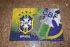 BRASIL FIFA WORLD CUP SOCCER FOOTBALL 2' X 3' BANNER FLAG TAPESTRY .. BRAZIL .. NEW