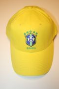BRASIL FIFA WORLD CUP SOCCER FOOTBALL LOGO YELLOW EMBROIDERED HAT CAP .. BRAZIL ..NEW