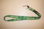 BRASIL GREEN FIFA WORLD CUP SOCCER LANYARD KEYCHAIN PASSHOLDER...BRAZIL....NEW