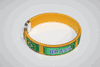 BRASIL YELLOW COUNTRY FLAG FLEXIBLE C BRACELET WRISTBAND ... FIFA WORLD CUP SOCCER FOOTBALL BRAZIL .. NEW