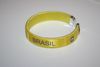 BRASIL YELLOW FIFA WORLD CUP SOCCER FOOTBALL LOGO BRACELET WRISTBAND .. NEW