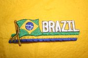 BRAZIL COUNTRY FLAG CREST PATCH FIFA WORLD CUP BRASIL FOOTBALL
