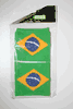 BRAZIL SET OF 2 COUNTRY FLAG SWEATBANDS WRISTBANDS .. BRASIL SOCCER FOOTBALL .. NEW