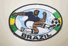 BRAZIL SOCCER FOOTBALL PLAYER IRON ON PATCH CREST BADGE ... BRASIL .. NEW