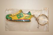 BRAZIL YELLOW SOCCER SNEAKER SHOE KEYCHAIN .... BRASIL ... NEW