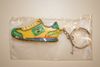 BRAZIL YELLOW SOCCER SNEAKER SHOE KEYCHAIN .... BRASIL ... NEW