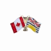 BRITISH COLUMBIA / CANADA PROVINCE FLAG SMALL METAL FRIENDSHIP LAPEL PIN BADGE .. CANADIAN PROVINCE .. NEW