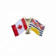 BRITISH COLUMBIA / CANADA PROVINCE FLAG SMALL METAL FRIENDSHIP LAPEL PIN BADGE .. CANADIAN PROVINCE .. NEW