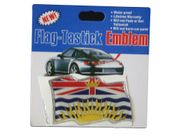 BRITISH COLUMBIA COUNTRY FLAG WAVY BUMPER DECAL STICKER EMBLEM ...