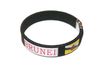 BRUNEI BLACK COUNTRY FLAG C' BRACELET WRISTBAND .. ADULT SIZE .. NEW