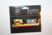 BRUNEI WORD COUNTRY FLAG IRON ON EMBROIDERED PATCH CREST BADGE .. NEW