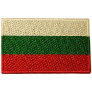 BULGARIA SMALL COUNTRY FLAG IRON ON EMBROIDERED PATCH CREST BADGE .. NEW