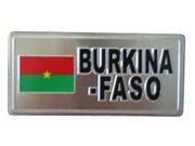 BURKINA FASO COUNTRY FLAG SMALL METAL LICENSE PLATE STICKER DECAL EMBLEM ... NEW