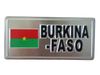 BURKINA FASO COUNTRY FLAG SMALL METAL LICENSE PLATE STICKER DECAL EMBLEM ... NEW