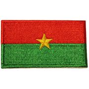 BURKINA FASO SMALL COUNTRY FLAG IRON ON EMBROIDERED PATCH CREST BADGE .. NEW