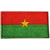 BURKINA FASO SMALL COUNTRY FLAG IRON ON EMBROIDERED PATCH CREST BADGE .. NEW