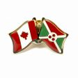 BURUNDI / CANADA COUNTRY FLAG SMALL METAL FRIENDSHIP LAPEL PIN BADGE .. NEW