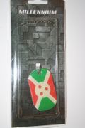 BURUNDI COUNTRY FLAG METAL DOG TAG NECKLACE PENDANT .. NEW