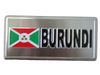BURUNDI COUNTRY FLAG SMALL METAL LICENSE PLATE STICKER .. NEW