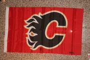 CALGARY FLAMES 3 FEET X 5 FEET NHL HOCKEY FLAG BANNER .. NEW