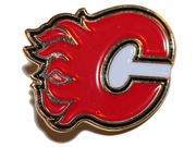 CALGARY FLAMES LOGO NHL HOCKEY LAPEL PIN BADGE 1' X 1' INCHES .. NEW